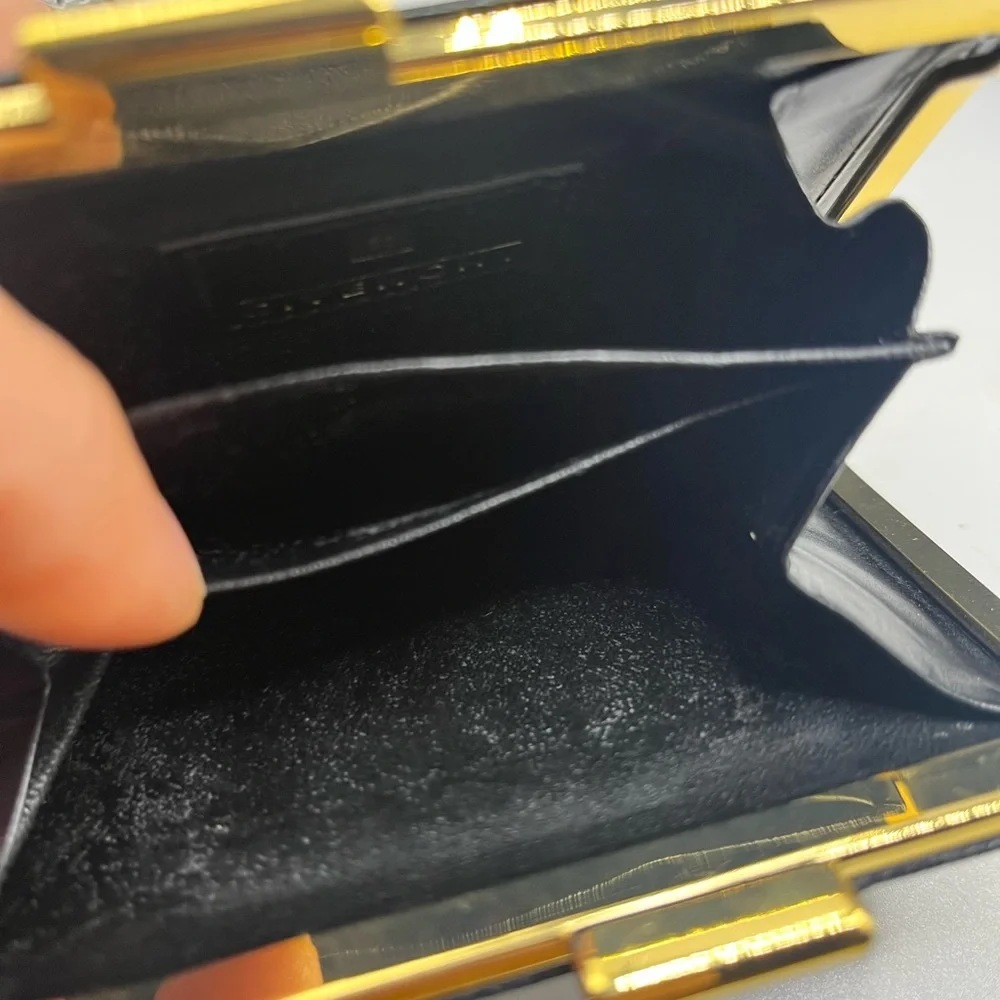 Givenchy Black and Gold Geometric Clutch - Picture 8 of 8
